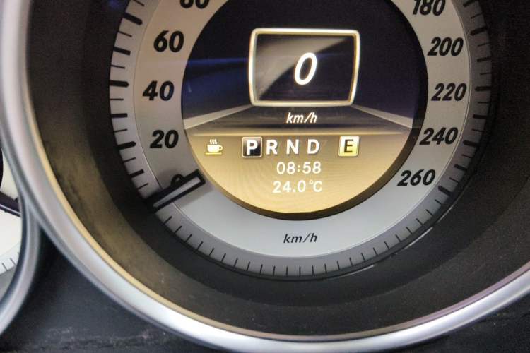 Used Mercedes-Benz C-Class 2011 C 200 CGI Elegant Model Odometer Close Up