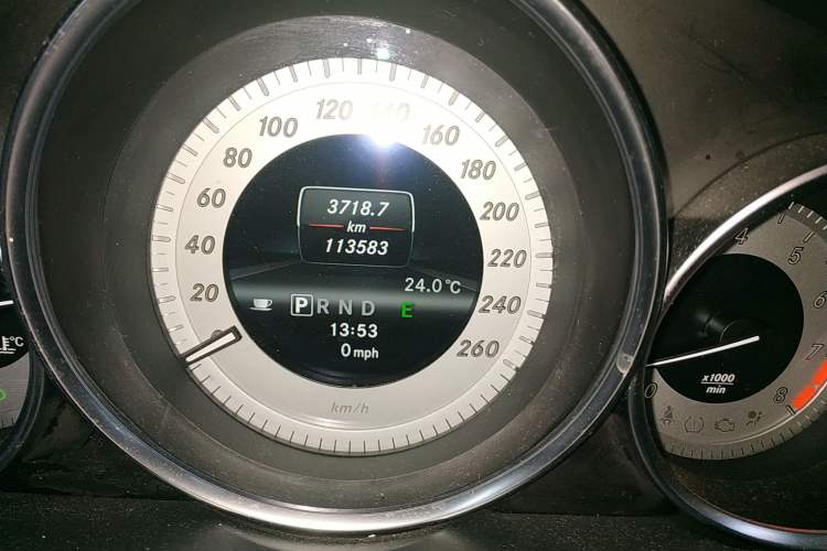 Used Mercedes-Benz C-Class 2011 C 200 Fashion Travel Edition Odometer Close Up