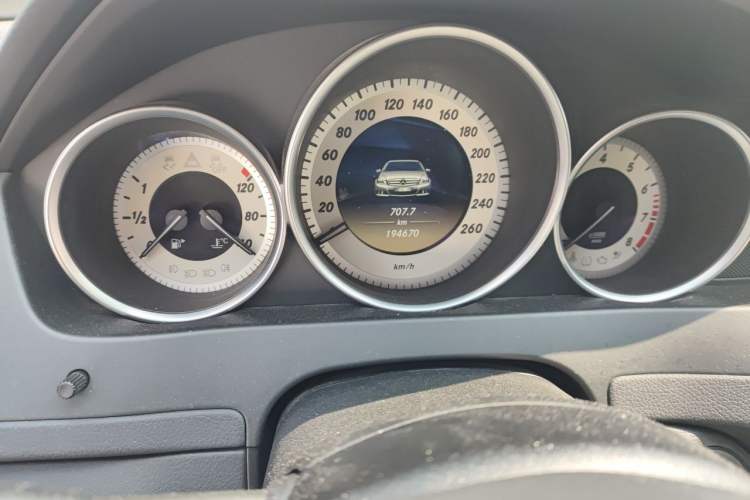Used Mercedes-Benz C-Class 2011 C 200 CGI Elegant Model Odometer Close Up