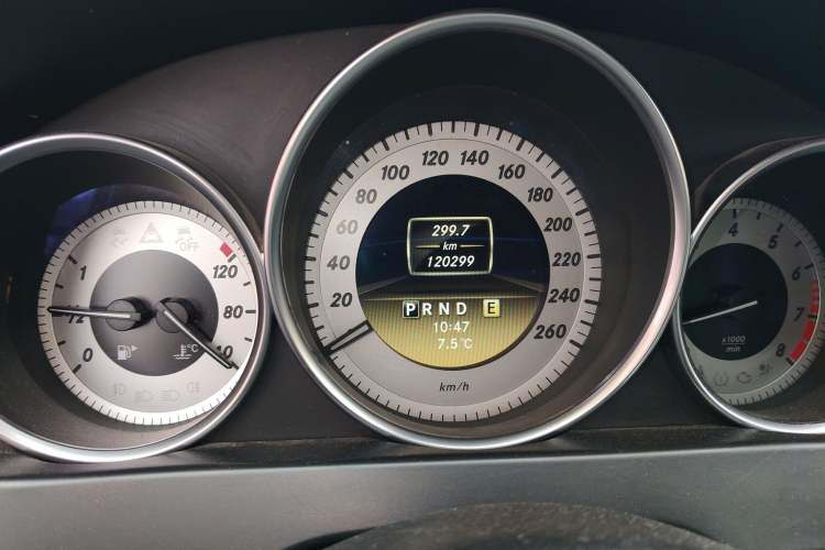 Used Mercedes-Benz C-Class 2011 C 200 CGI Fashion Model Odometer Close Up