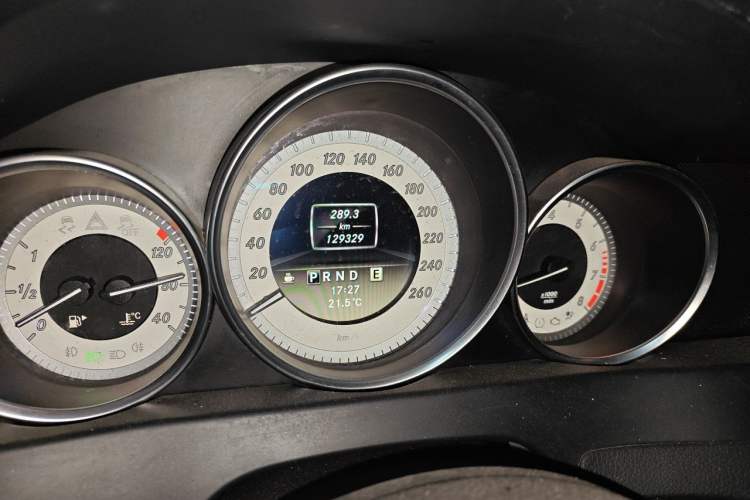 Used Mercedes-Benz C-Class 2011 C 200 CGI Elegant Model Odometer Close Up