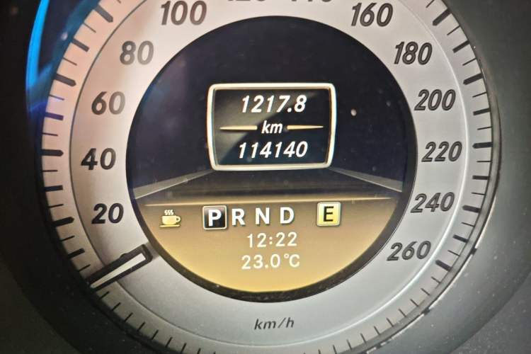 Used Mercedes-Benz C-Class 2011 C 200 CGI Fashion Model Odometer Close Up