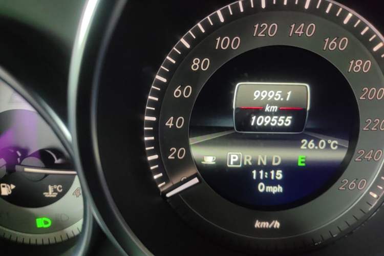 Used Mercedes-Benz C-Class 2011 C 200 Fashion Travel Edition Odometer Close Up
