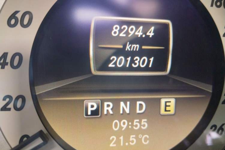 Used Mercedes-Benz C-Class 2011 C 200 CGI Elegant Model Odometer Close Up