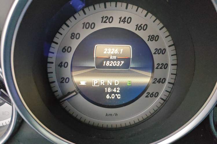 Used Mercedes-Benz C-Class 2013 C 260 CGI Fashion Model Odometer Close Up