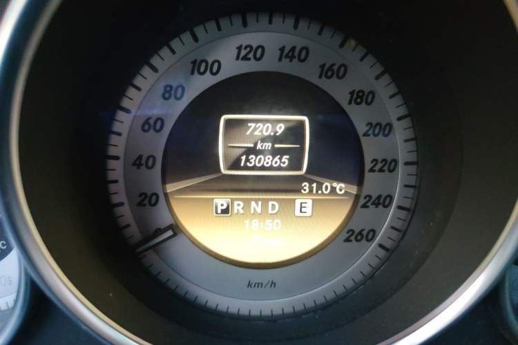 Used Mercedes-Benz C-Class 2013 C 260 CGI Fashion Model Odometer Close Up