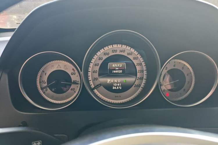 Used Mercedes-Benz C-Class 2013 C 180 Coupe Odometer Close Up