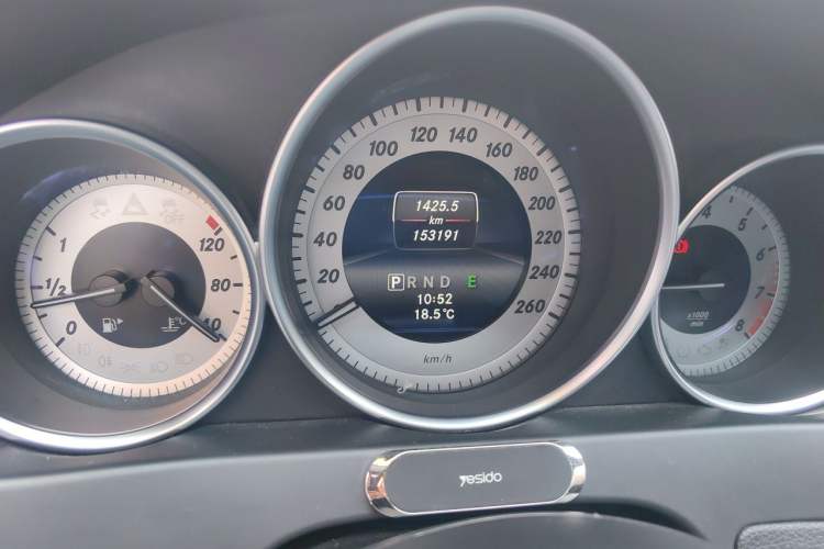 Used Mercedes-Benz C-Class 2013 C 180 Coupe Odometer Close Up