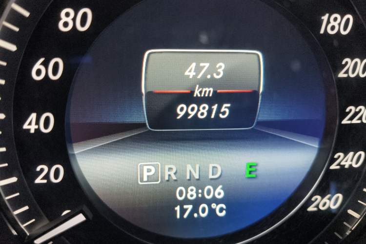 Used Mercedes-Benz C-Class 2013 C 180 Classic Grand Edition Odometer Close Up