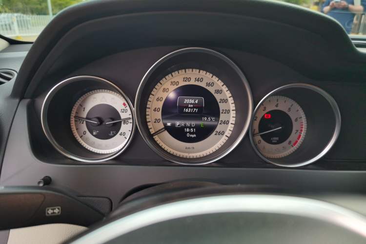 Used Mercedes-Benz C-Class 2013 C 260 CGI Fashion Model Odometer Close Up