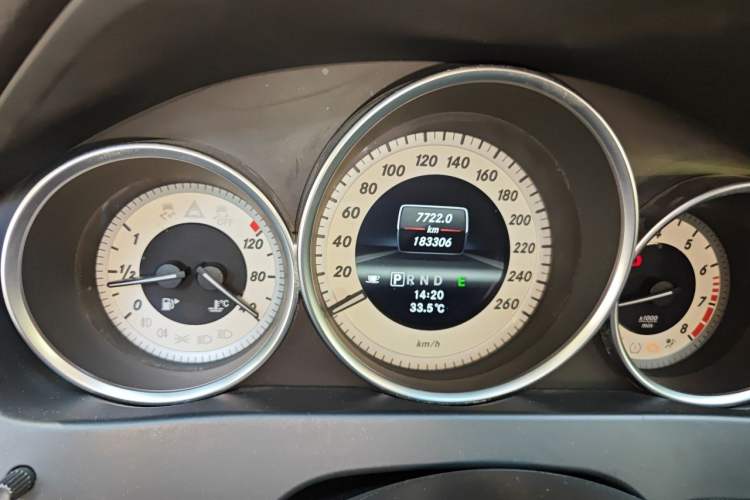 Used Mercedes-Benz C-Class 2013 C 260 Elegant Grand Edition Odometer Close Up