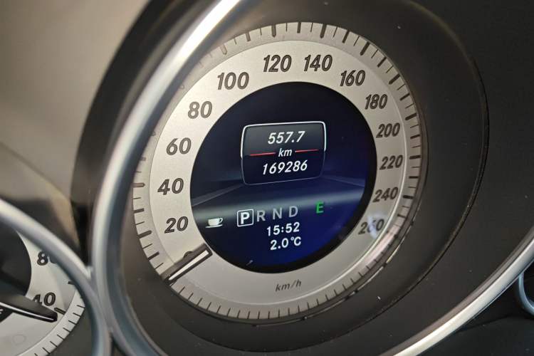 Used Mercedes-Benz C-Class 2013 C 260 CGI Fashion Model Odometer Close Up