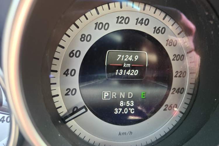 Used Mercedes-Benz C-Class 2013 C 180 Coupe Odometer Close Up