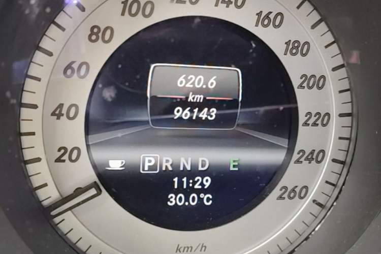Used Mercedes-Benz C-Class 2013 C 260 CGI Fashion Model Odometer Close Up