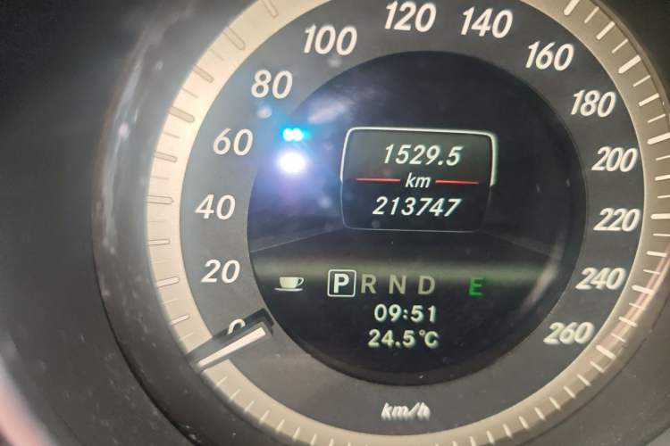 Used Mercedes-Benz C-Class 2013 C 180 CGI Classic Odometer Close Up