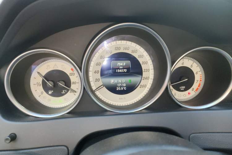 Used Mercedes-Benz C-Class 2013 C 260 CGI Elegant Model Odometer Close Up