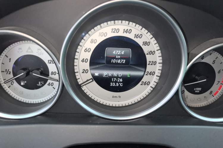 Used Mercedes-Benz C-Class 2013 C 260 CGI Fashion Model Odometer Close Up
