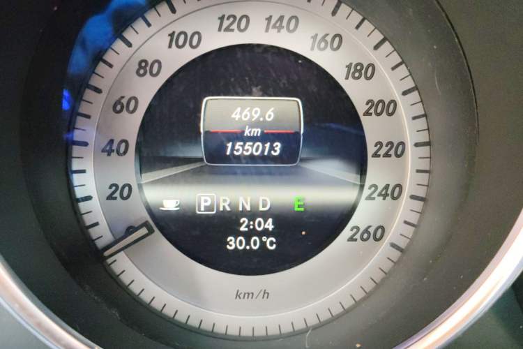 Used Mercedes-Benz C-Class 2013 C 260 CGI Fashion Model Odometer Close Up