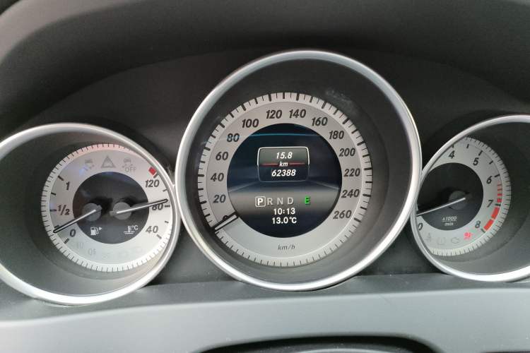 Used Mercedes-Benz C-Class 2013 C 180 Coupe Odometer Close Up