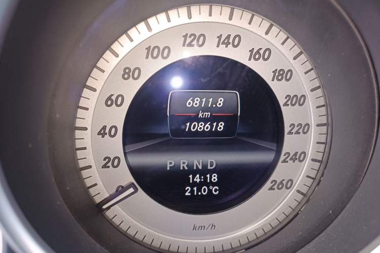 Used Mercedes-Benz C-Class 2013 C 260 CGI Fashion Model Odometer Close Up