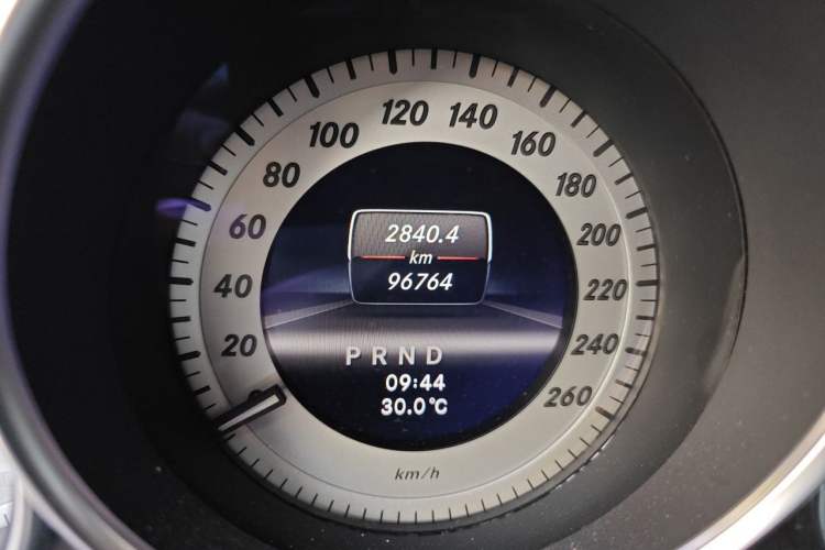 Used Mercedes-Benz C-Class 2013 C 260 CGI Fashion Model Odometer Close Up