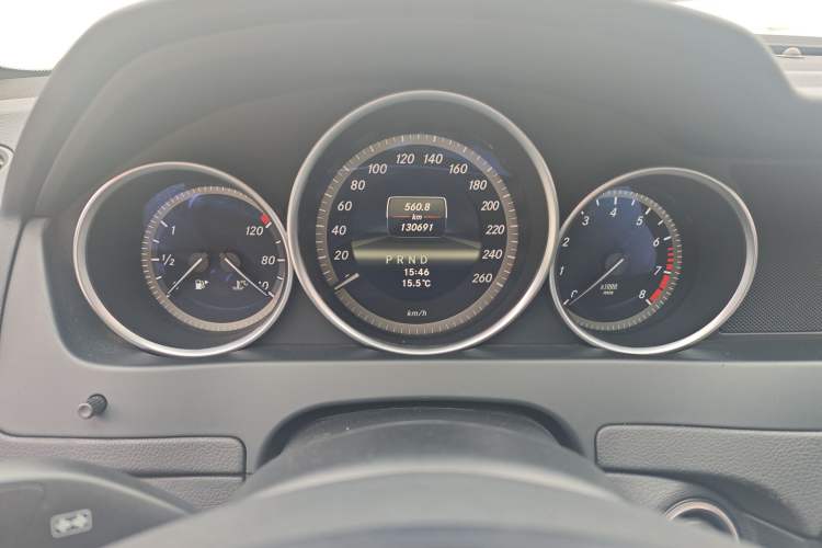 Used Mercedes-Benz C-Class 2013 C 180 Classic Grand Edition Odometer Close Up
