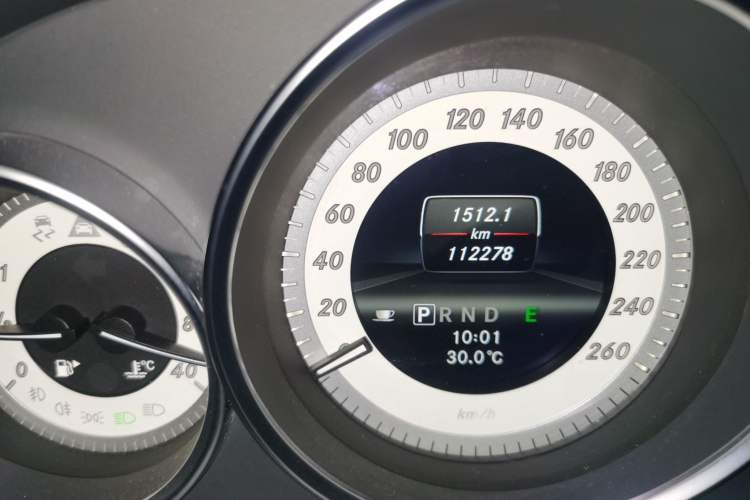 Used Mercedes-Benz C-Class 2013 C 260 CGI Elegant Model Odometer Close Up