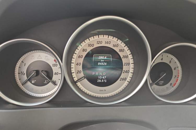 Used Mercedes-Benz C-Class 2013 C 180 Coupe Odometer Close Up