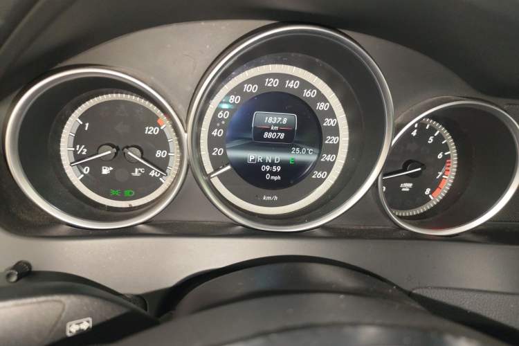 Used Mercedes-Benz C-Class 2013 C 180 CGI Classic Odometer Close Up
