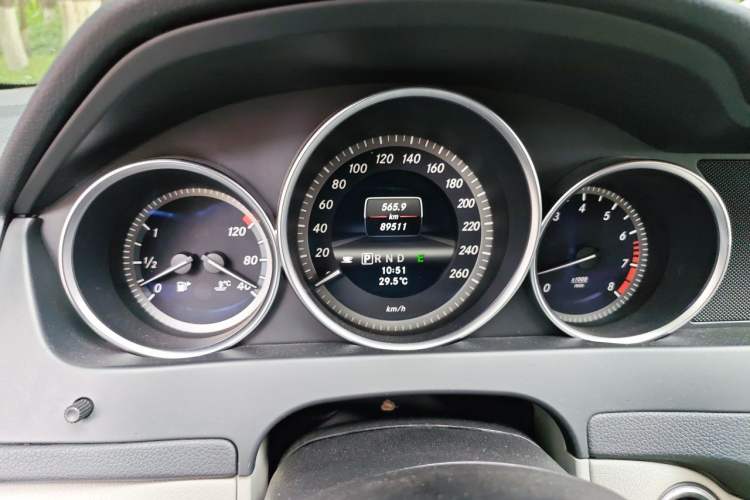 Used Mercedes-Benz C-Class 2013 C 180 Classic Grand Edition Odometer Close Up