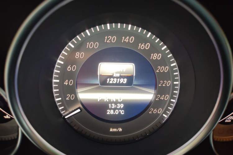 Used Mercedes-Benz C-Class 2013 C 260 CGI Fashion Model Odometer Close Up