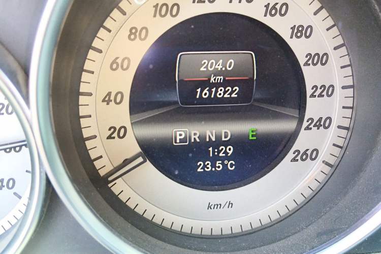 Used Mercedes-Benz C-Class 2013 C 260 CGI Fashion Model Odometer Close Up