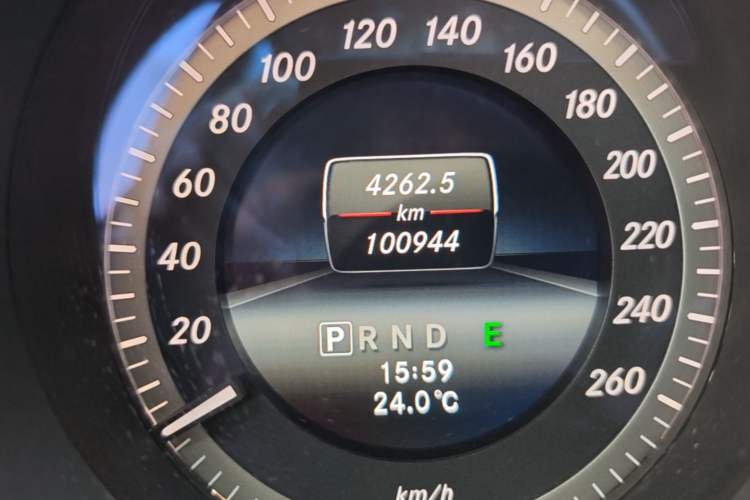 Used Mercedes-Benz C-Class 2013 C 180 CGI Classic Odometer Close Up