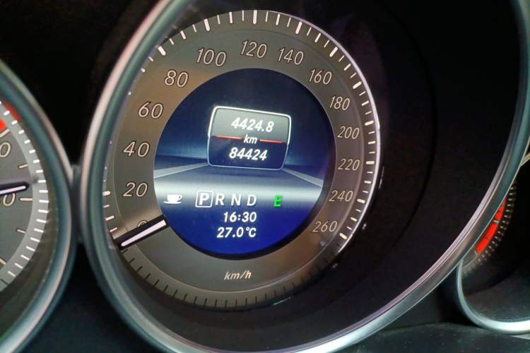 Used Mercedes-Benz C-Class 2013 C 260 CGI Fashion Model Odometer Close Up