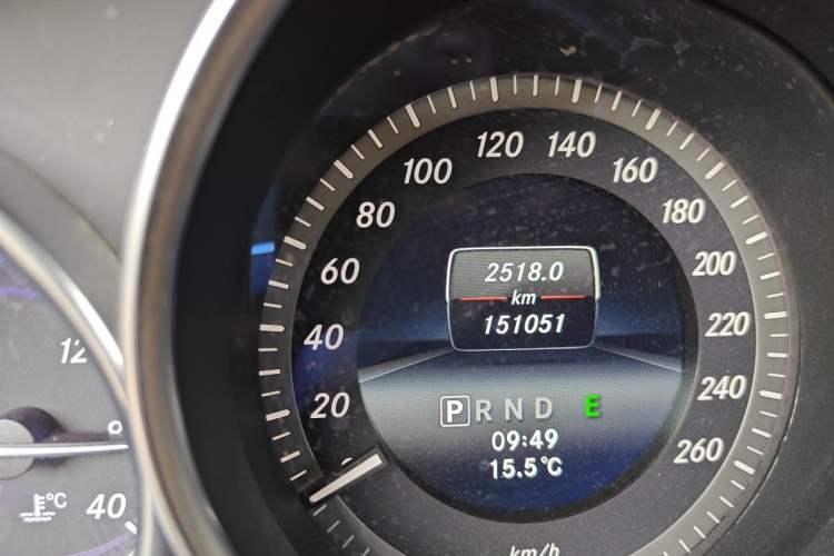 Used Mercedes-Benz C-Class 2013 C 180 Classic Grand Edition Odometer Close Up