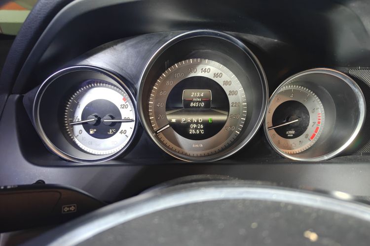 Used Mercedes-Benz C-Class 2013 C 260 CGI Fashion Model Odometer Close Up