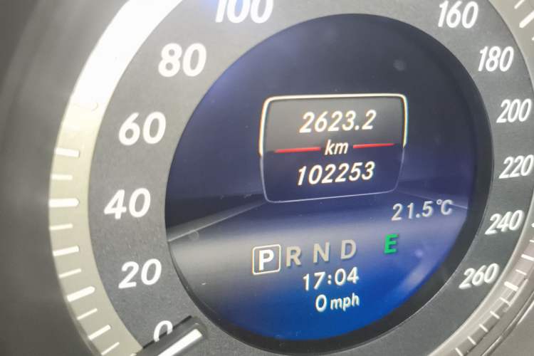 Used Mercedes-Benz C-Class 2013 C 180 Classic Grand Edition Odometer Close Up