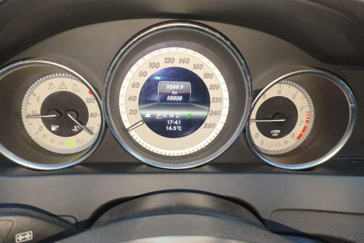 Used Mercedes-Benz C-Class 2013 C 260 CGI Elegant Model Odometer Close Up