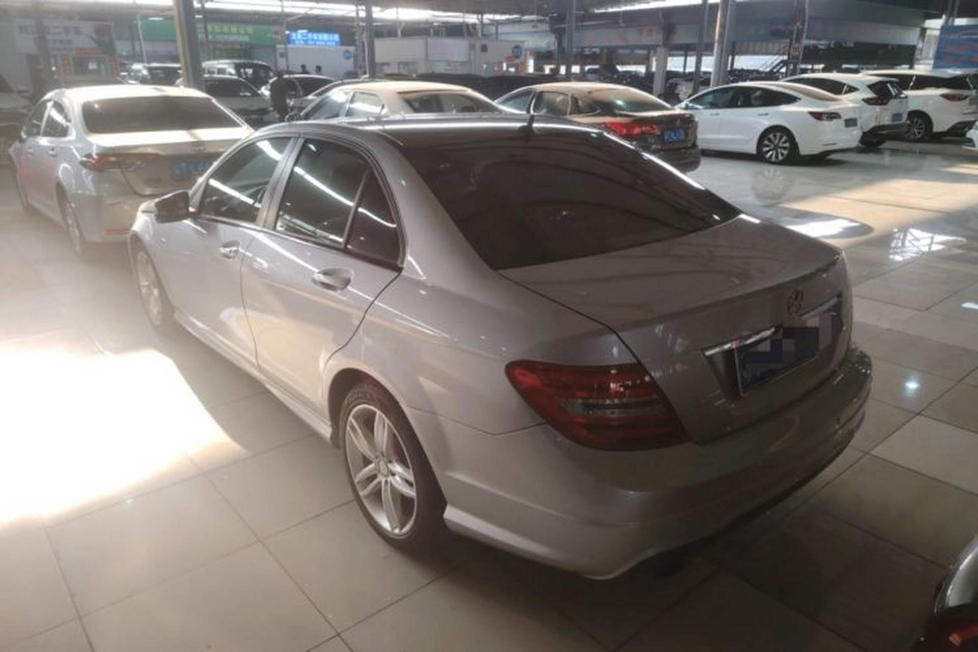 Used Mercedes-Benz C-Class 2013 C 180 Classic Grand Edition Rear Left 45 Deg