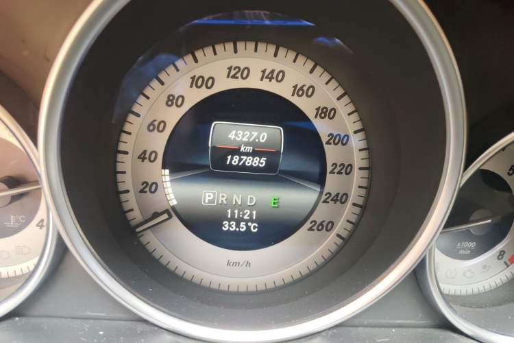 Used Mercedes-Benz C-Class 2013 C 260 CGI Fashion Model Odometer Close Up
