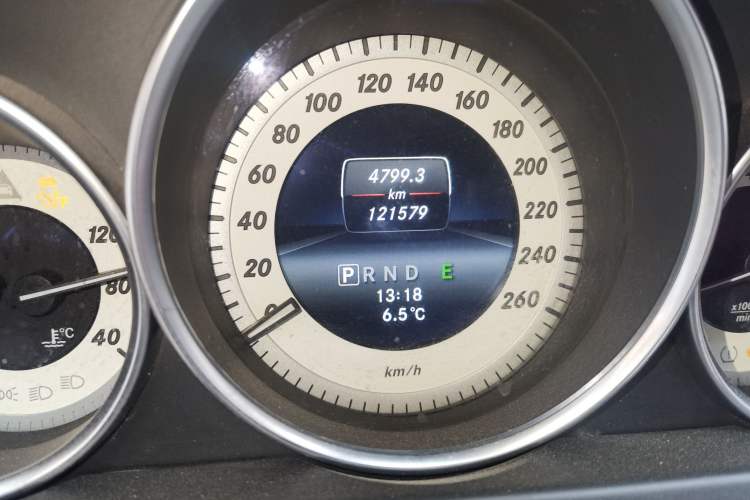 Used Mercedes-Benz C-Class 2013 C 260 Elegant Grand Edition Odometer Close Up