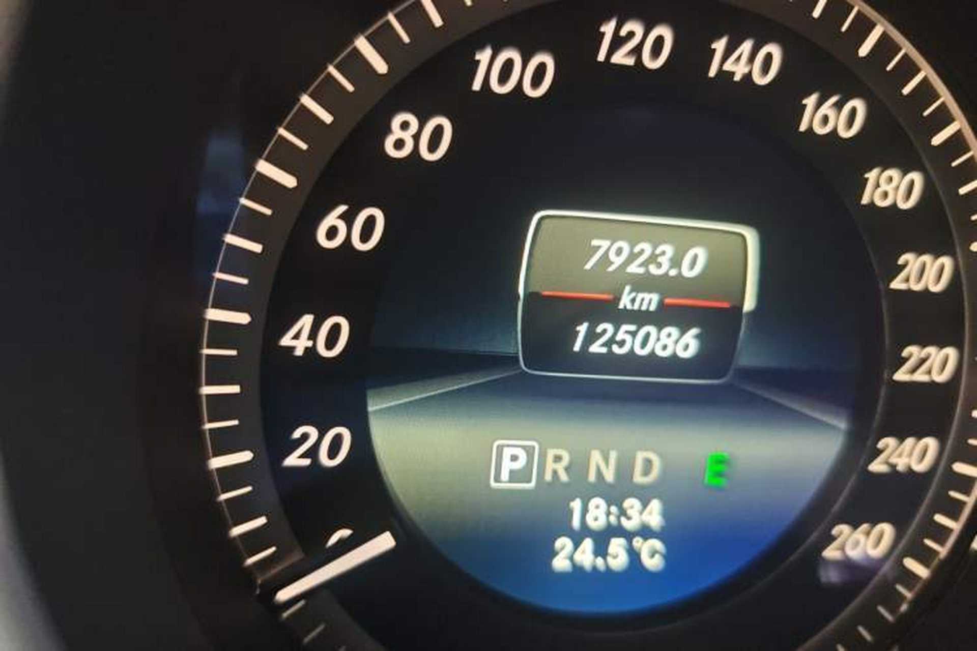 Used Mercedes-Benz C-Class 2013 C 180 Classic Grand Edition Odometer Close Up