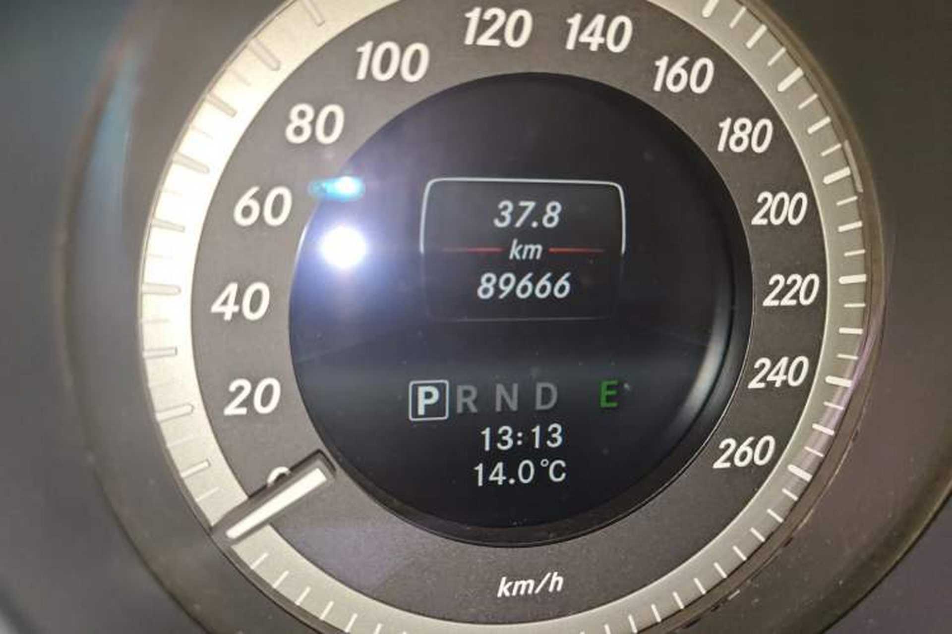 Used Mercedes-Benz C-Class 2013 C 180 Classic Grand Edition Odometer Close Up