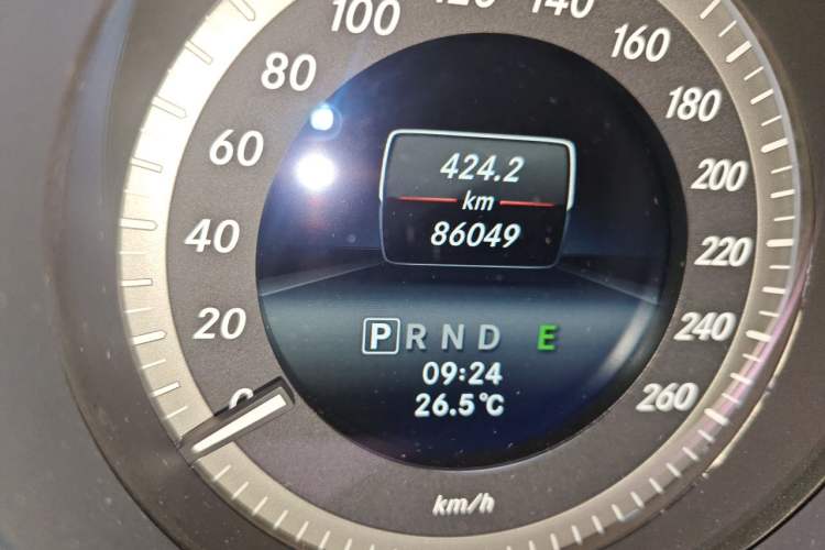 Used Mercedes-Benz C-Class 2013 C 180 Classic Grand Edition Odometer Close Up