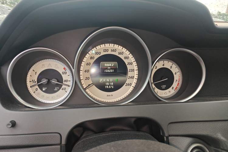 Used Mercedes-Benz C-Class 2013 C 260 CGI Elegant Model Odometer Close Up
