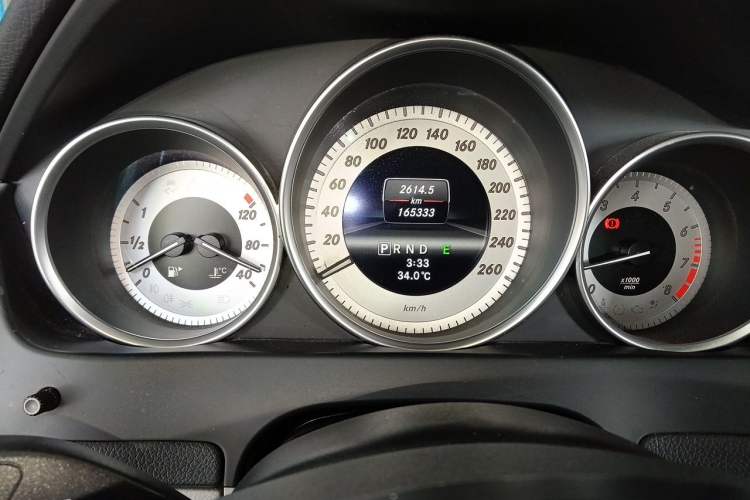 Used Mercedes-Benz C-Class 2013 C 260 CGI Fashion Model Odometer Close Up