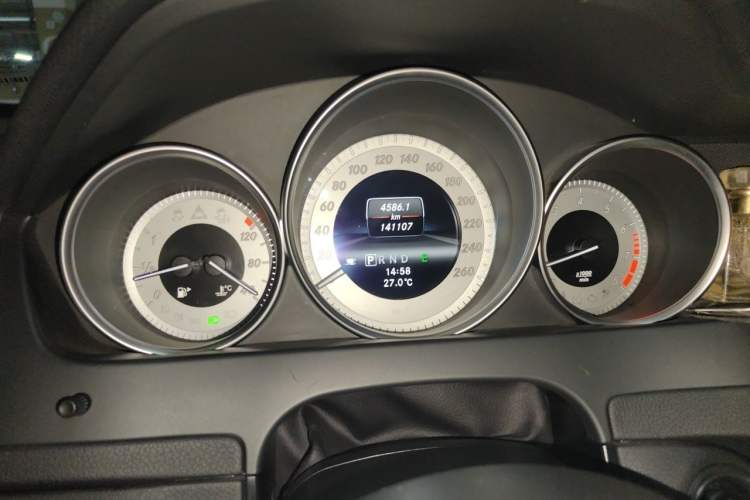 Used Mercedes-Benz C-Class 2013 C 180 Coupe Odometer Close Up