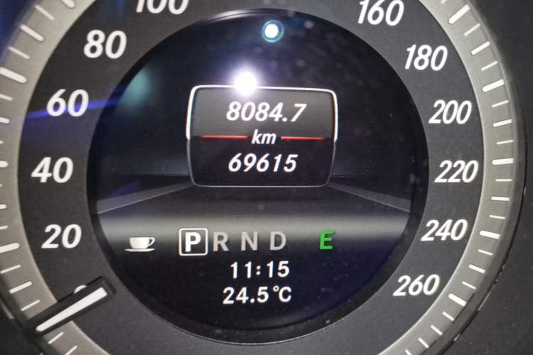 Used Mercedes-Benz C-Class 2013 C 180 Classic Grand Edition Odometer Close Up