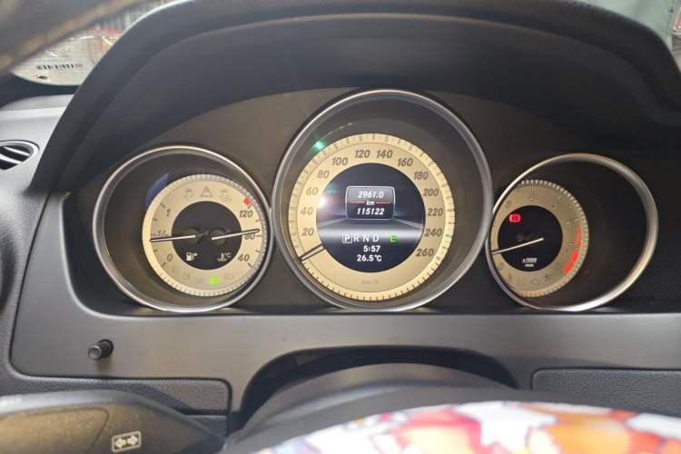 Used Mercedes-Benz C-Class 2013 C 180 Coupe Odometer Close Up