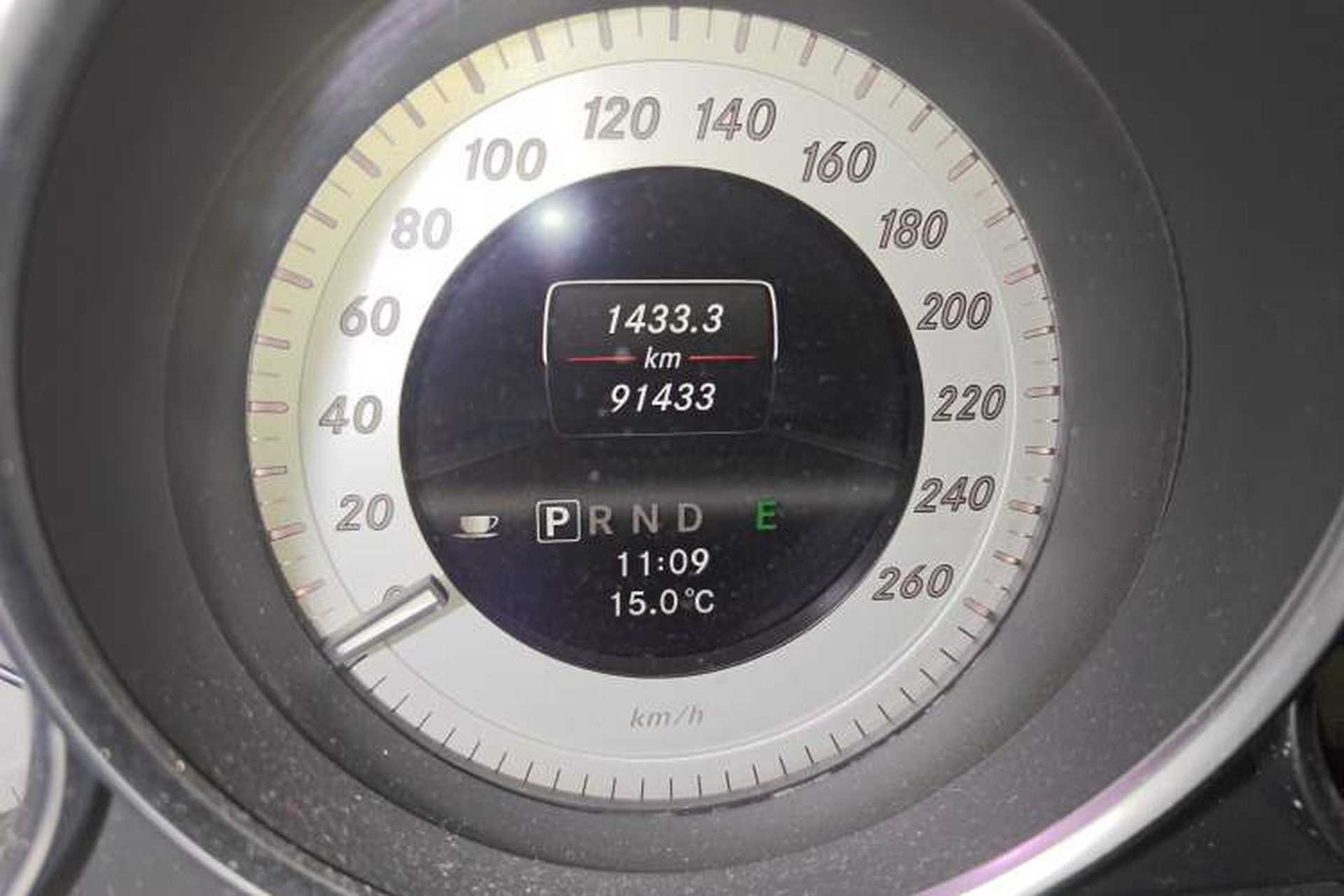 Used Mercedes-Benz C-Class 2013 C 180 Coupe Odometer Close Up